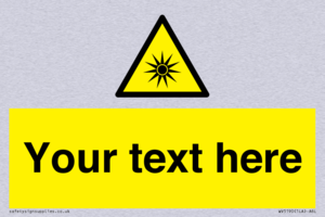 Custom Optical Radiation Sign